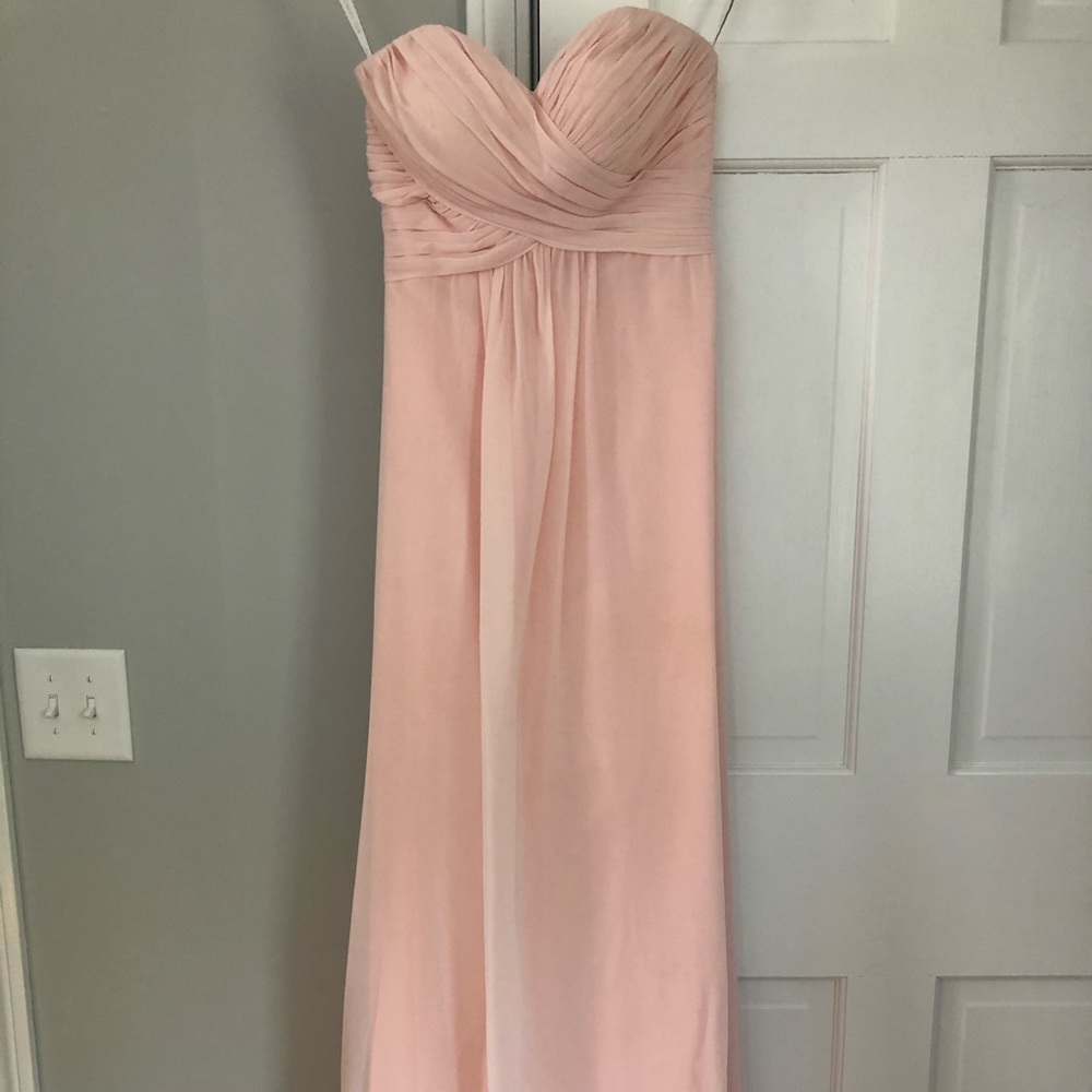 Blush strapless dress
